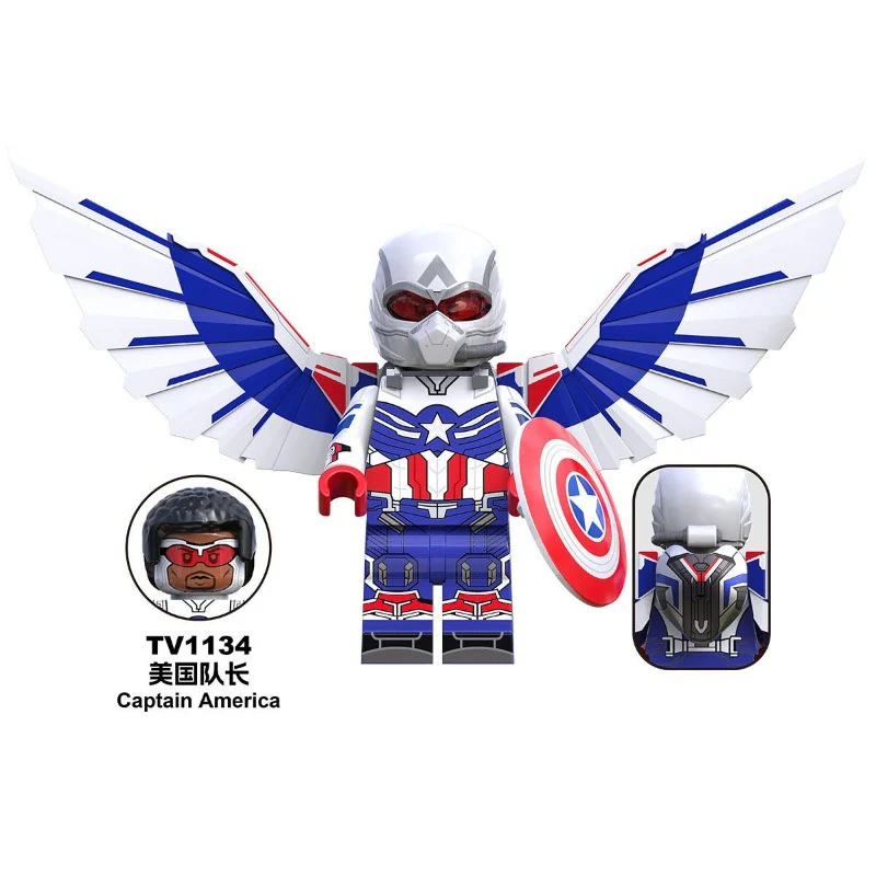 TV6216 TV6217 TV6218 New Captain America Hulk Hulk in the Superhero Series Minifigures - Image 6