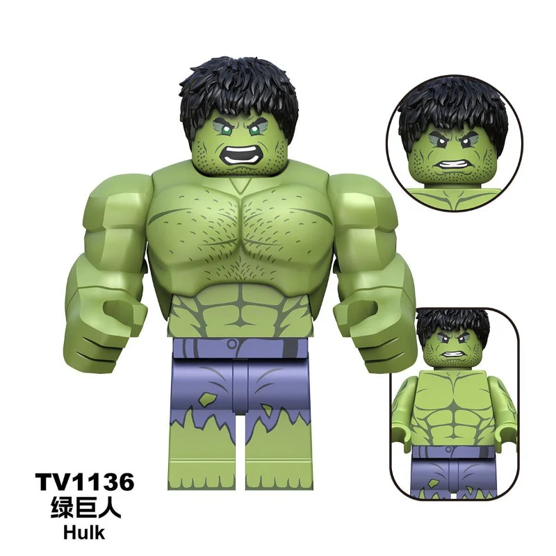 TV6216 TV6217 TV6218 New Captain America Hulk Hulk in the Superhero Series Minifigures - Image 8