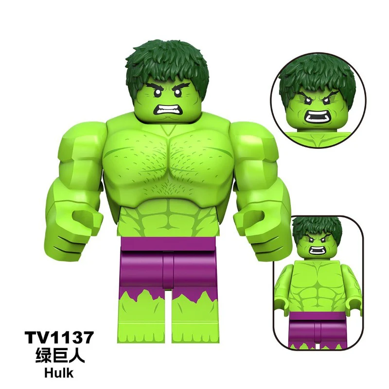 TV6216 TV6217 TV6218 New Captain America Hulk Hulk in the Superhero Series Minifigures - Image 9