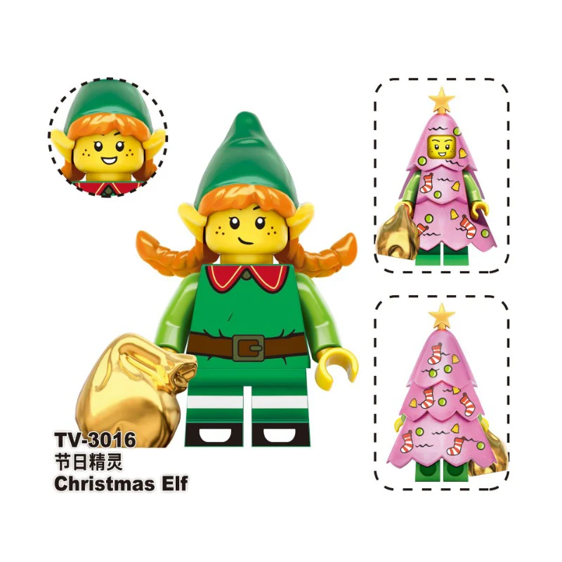 TV6302 TV6303 Carnival Christmas Eve series Minifigures - Image 9