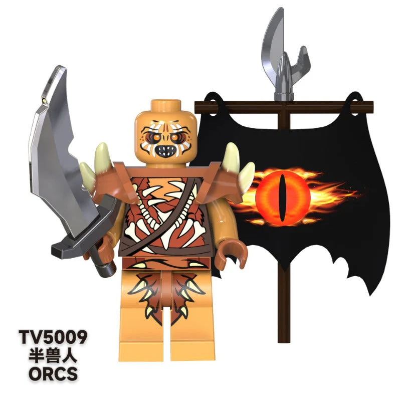 TV6401 TV6402  Lord of the Rings Orcs Orcs Sauron Goblin Minifigures - Image 12