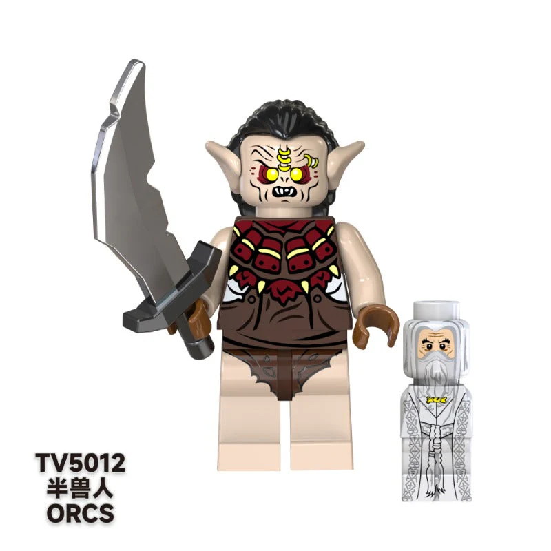 TV6401 TV6402  Lord of the Rings Orcs Orcs Sauron Goblin Minifigures - Image 15