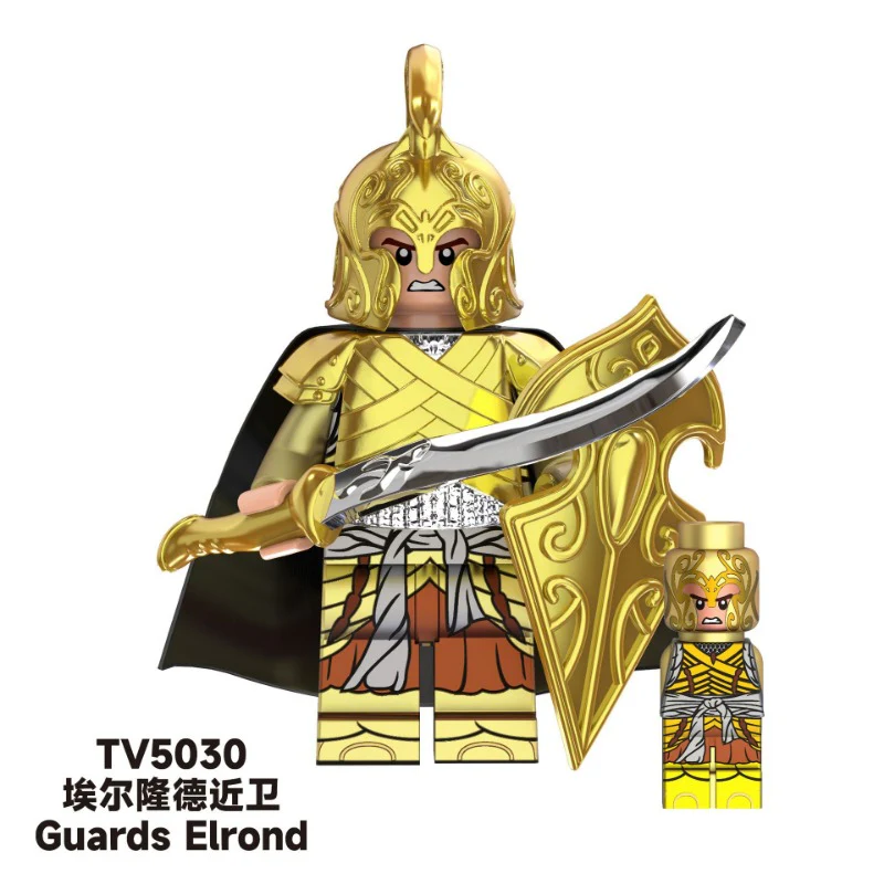 TV6404 Lord of the Rings series Noldor Elf Warrior Elrond Minifigures - Image 5