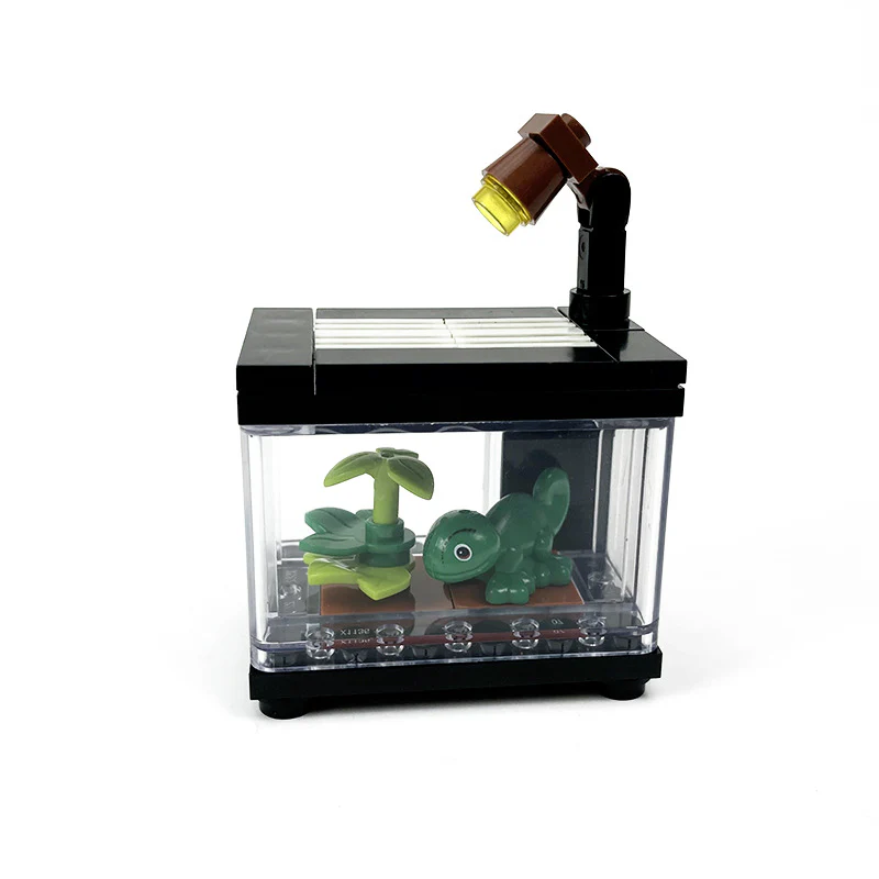 Urban Scene Fish Tank Living Room Neutral Interior Decoration - Image 2