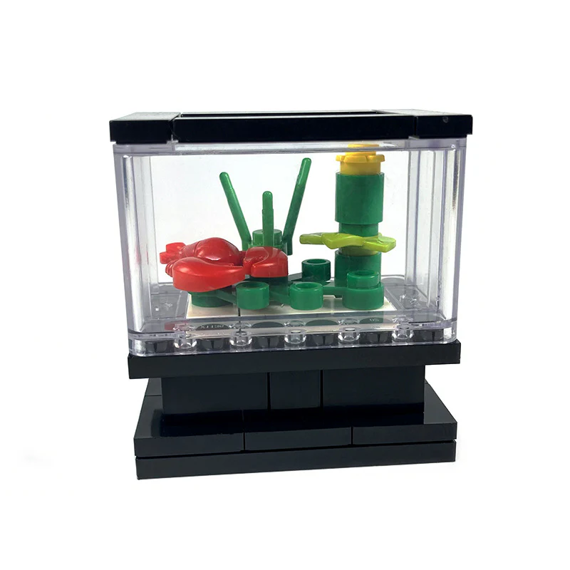 Urban Scene Fish Tank Living Room Neutral Interior Decoration - Image 4