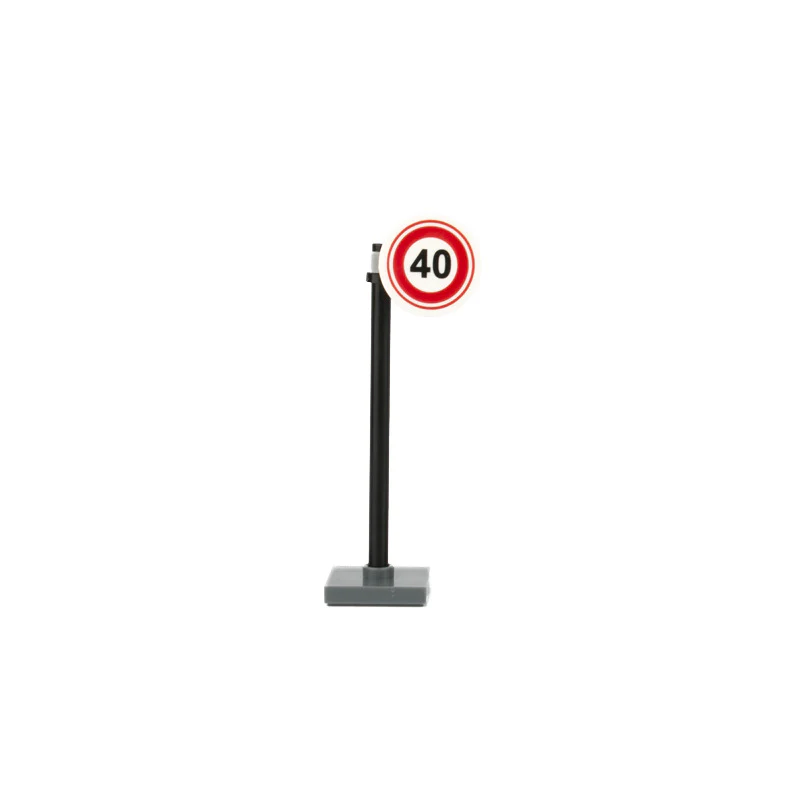 Urban traffic road signs, roadblocks, signals, street lights - Image 22