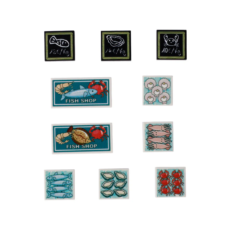 Supermarket goods vegetables seafood food - Image 4