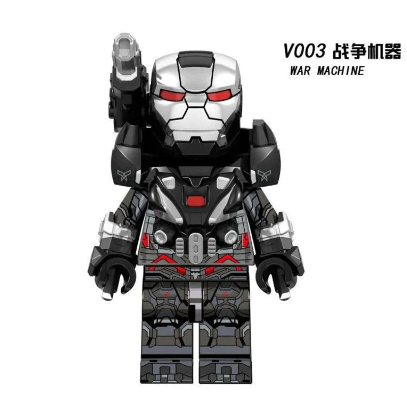V001-V007 superhero series war machine minifigures - Image 11