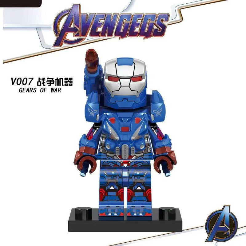 V001-V007 superhero series war machine minifigures - Image 15