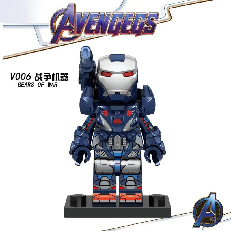 V001-V007 superhero series war machine minifigures - Image 7