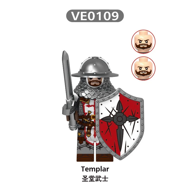 V1002 medieval soldier Series Minifigures - Image 3