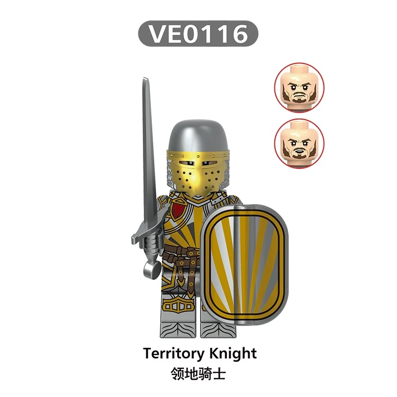 V1003 medieval castle knight Minifigures - Image 2