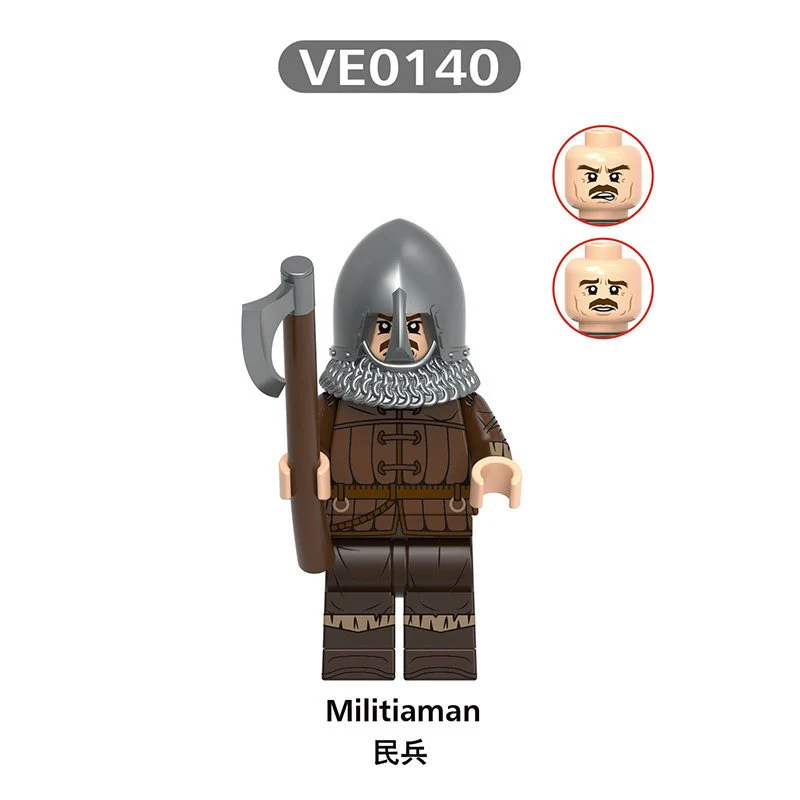 V1006 medieval castle series militia warriors Minifigures - Image 4