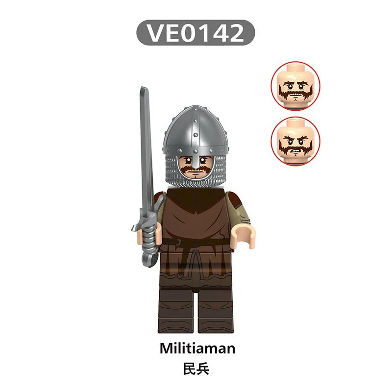 V1006 medieval castle series militia warriors Minifigures - Image 6