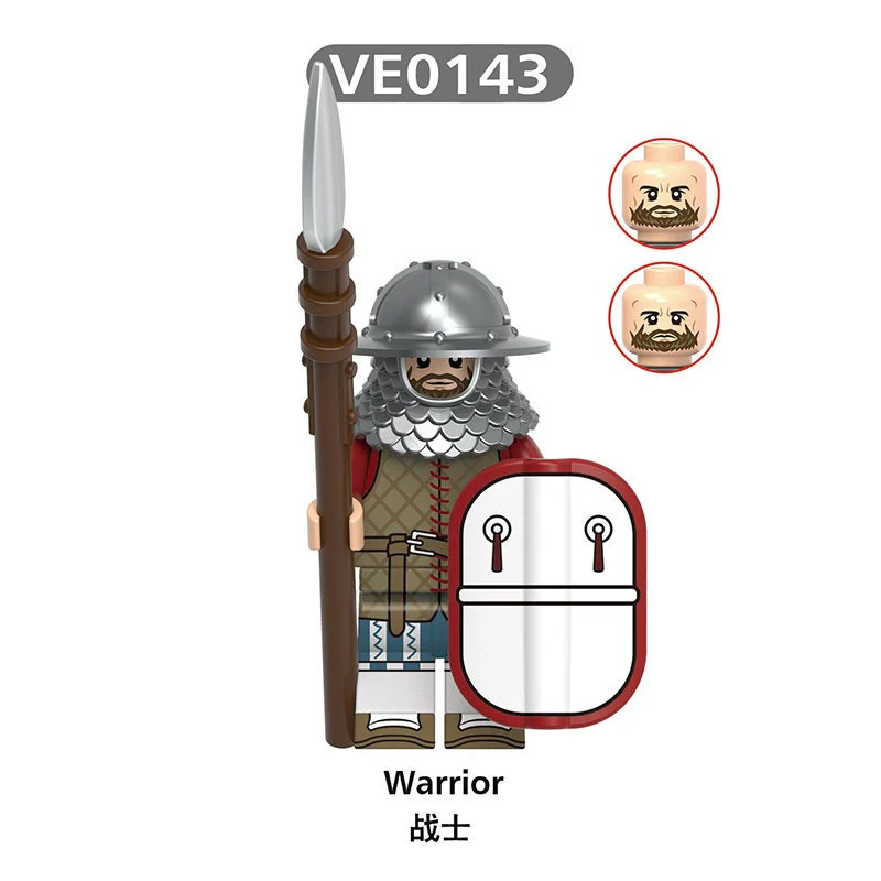 V1006 medieval castle series militia warriors Minifigures - Image 7