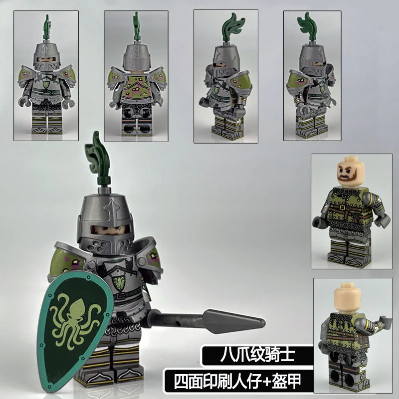 VP111-116 VP21-23 Medieval Lion King Castle Series Black Hawk Knight Minifigures - Image 13