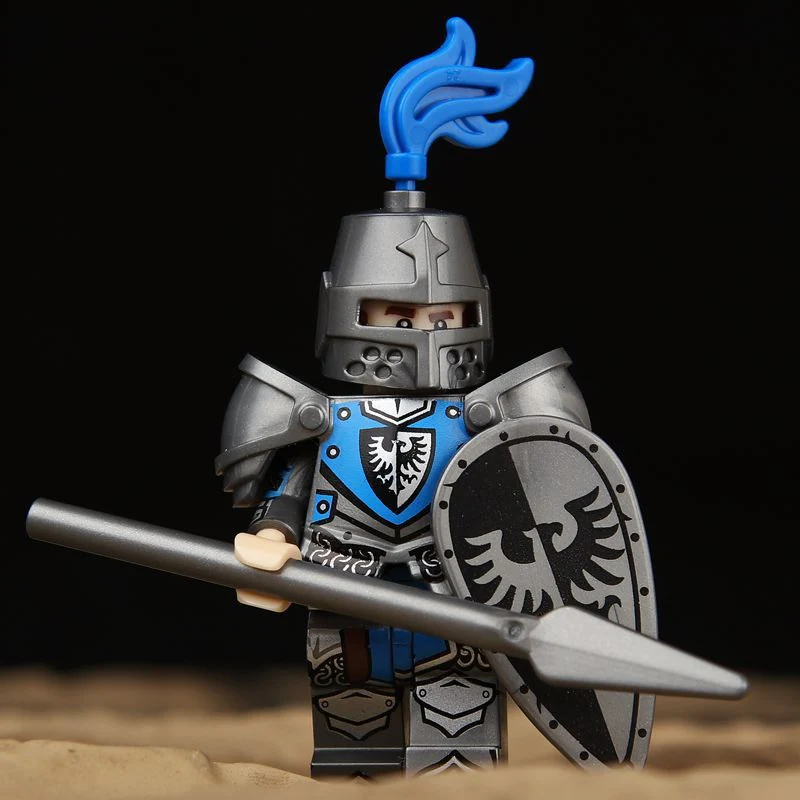 VP111-116 VP21-23 Medieval Lion King Castle Series Black Hawk Knight Minifigures - Image 2