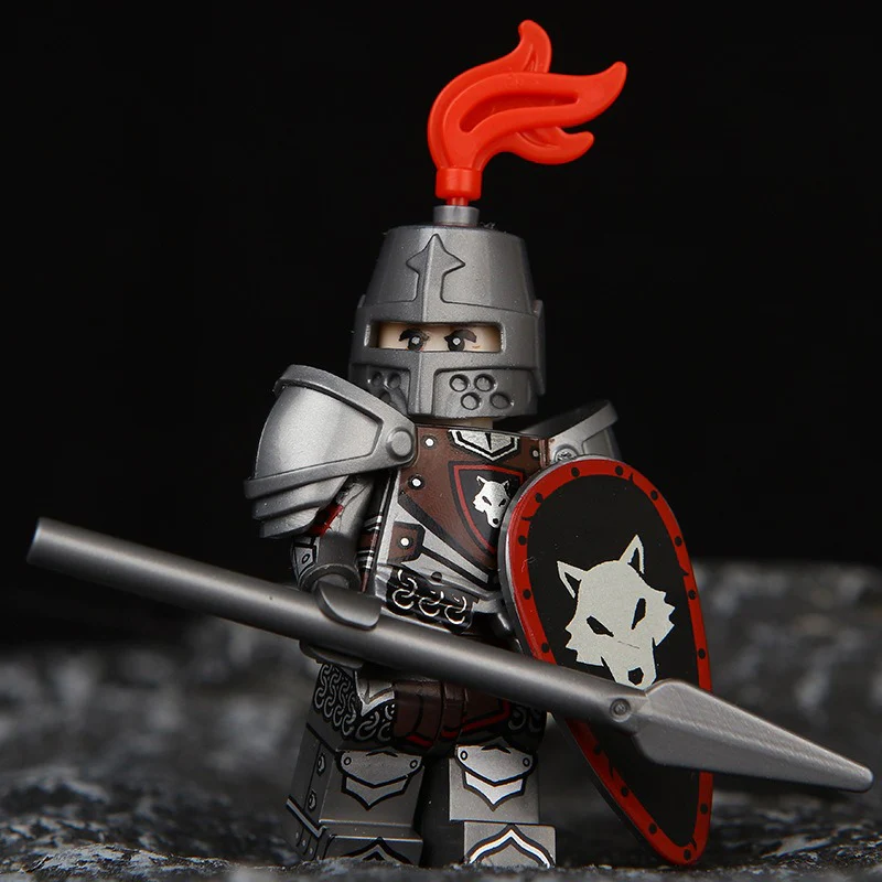 VP111-116 VP21-23 Medieval Lion King Castle Series Black Hawk Knight Minifigures - Image 4