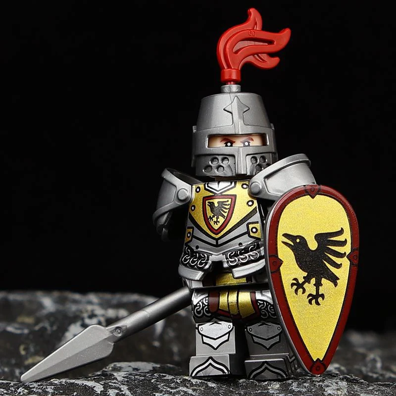 VP111-116 VP21-23 Medieval Lion King Castle Series Black Hawk Knight Minifigures - Image 6