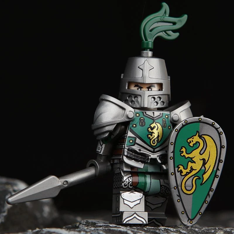 VP111-116 VP21-23 Medieval Lion King Castle Series Black Hawk Knight Minifigures - Image 7