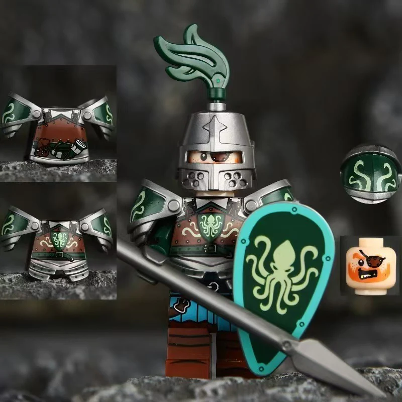 VP111-116 VP21-23 Medieval Lion King Castle Series Black Hawk Knight Minifigures - Image 9