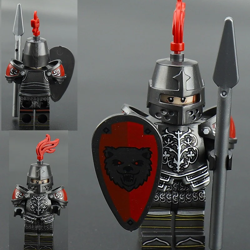 VP18 VP124-VP129 Medieval Lion King Castle Series Knight Minifigures - Image 10