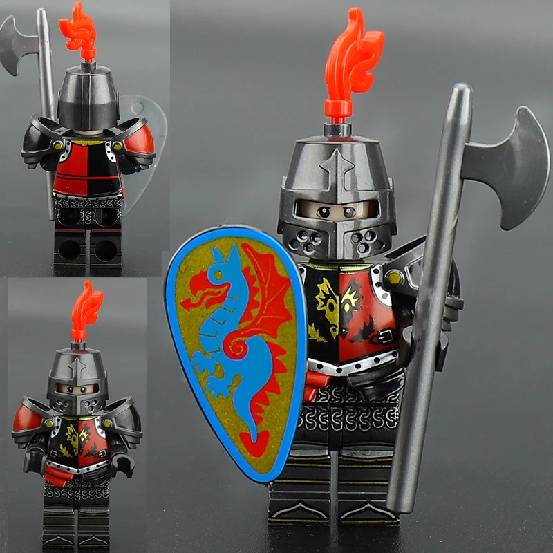 VP18 VP124-VP129 Medieval Lion King Castle Series Knight Minifigures - Image 13