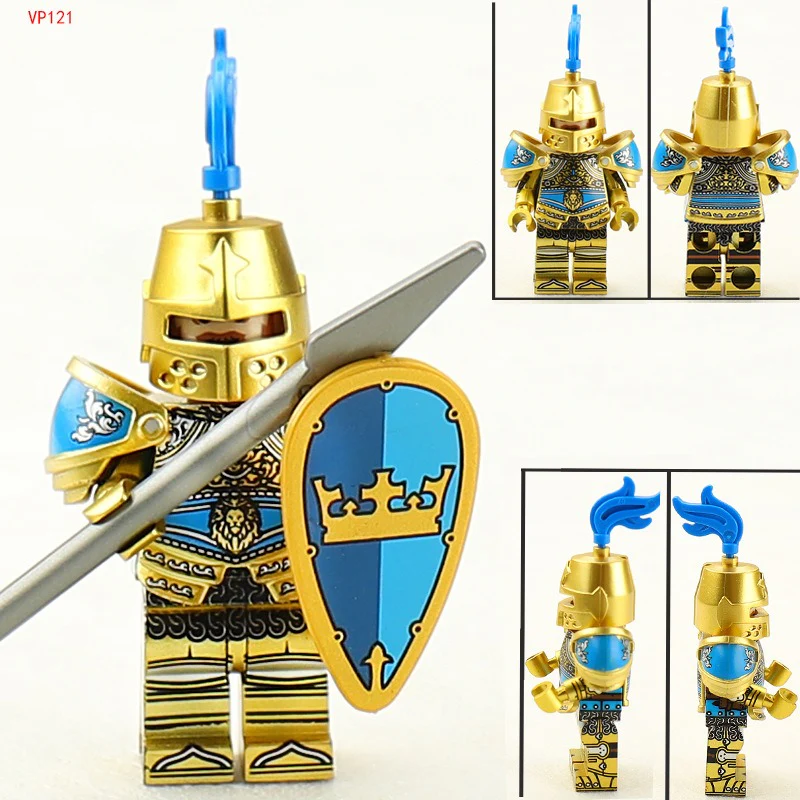VP18 VP124-VP129 Medieval Lion King Castle Series Knight Minifigures - Image 14