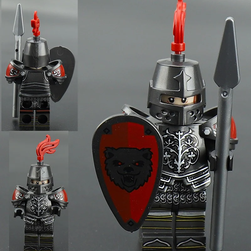 VP18 VP124-VP129 Medieval Lion King Castle Series Knight Minifigures - Image 2
