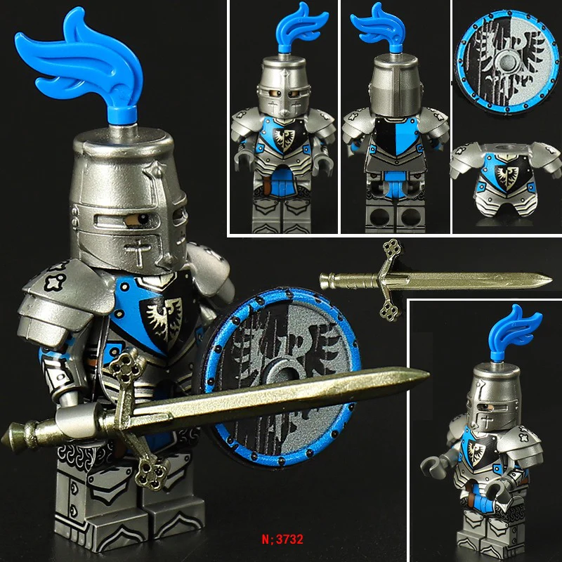 VP3731-3734 medieval knight minifigure - Image 3