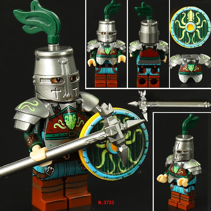 VP3731-3734 medieval knight minifigure - Image 4