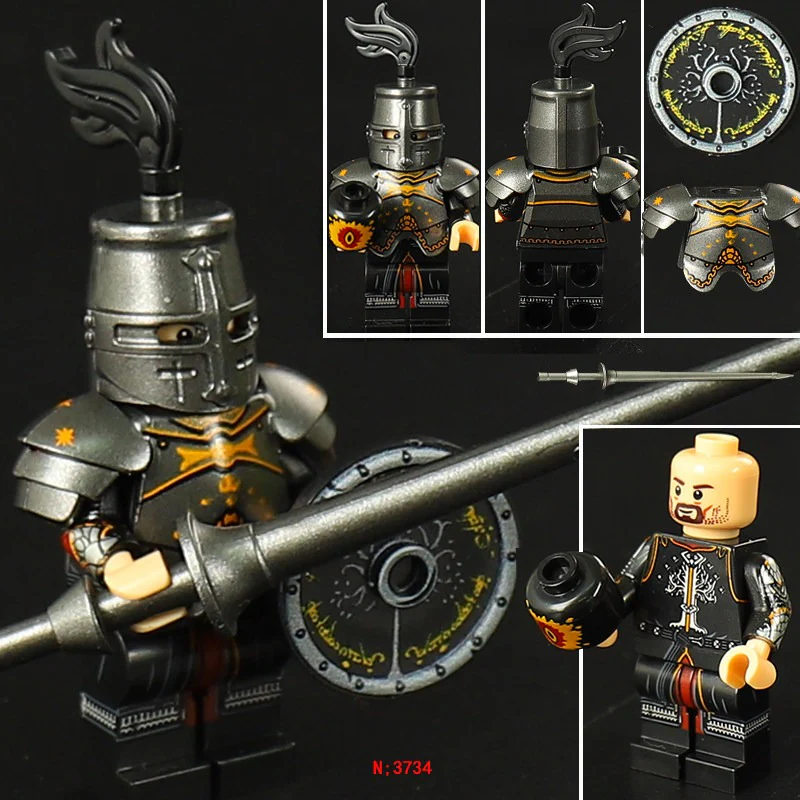 VP3731-3734 medieval knight minifigure - Image 6