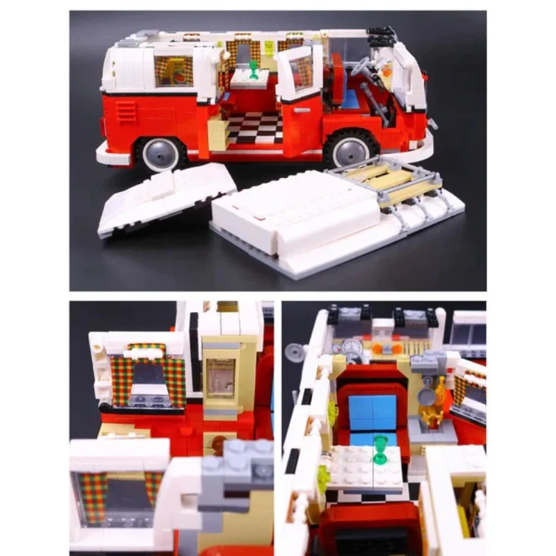 1332pcs Vw T1 Camper Van - Image 5
