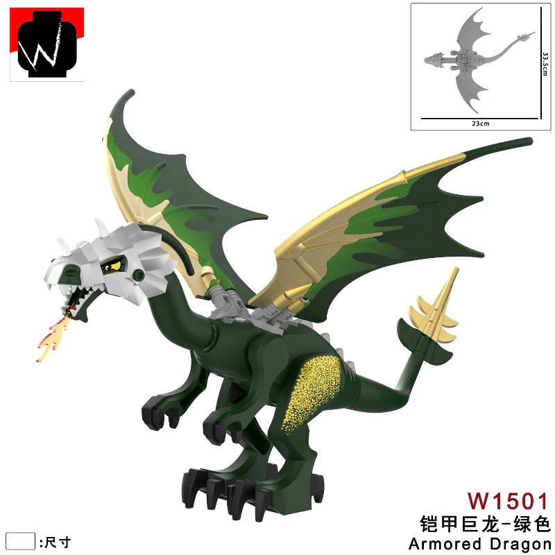 W1501-1509 Armored Dragon Minifigures - Image 2