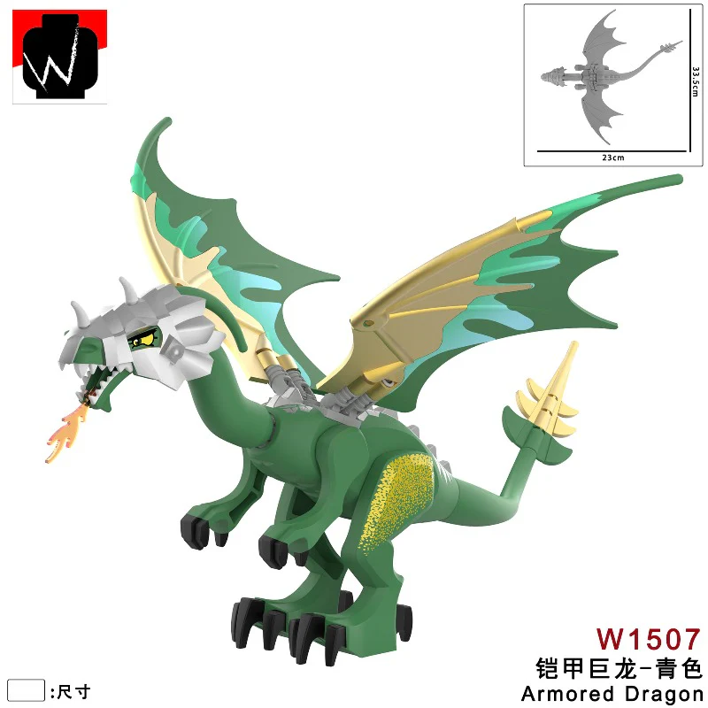 W1501-1509 Armored Dragon Minifigures - Image 8