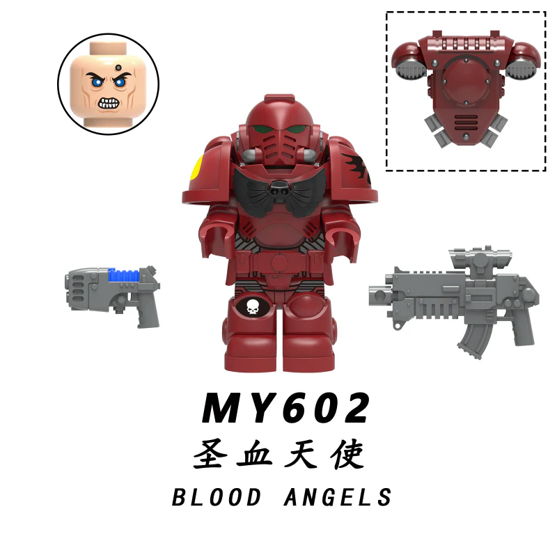Warhammer 40K Space Marines Imperial Fists MY601-605 Minifigures - Image 14