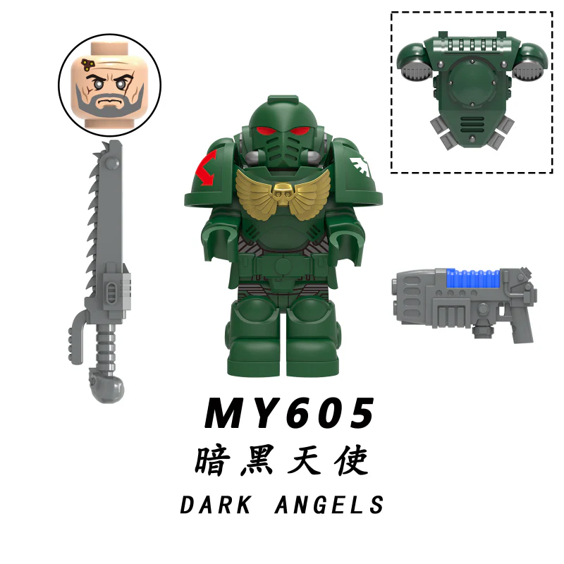Warhammer 40K Space Marines Imperial Fists MY601-605 Minifigures - Image 17