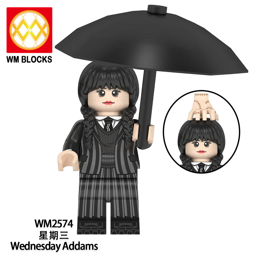 WM2574-2575 Wednesday Adams Minifigures - Image 2
