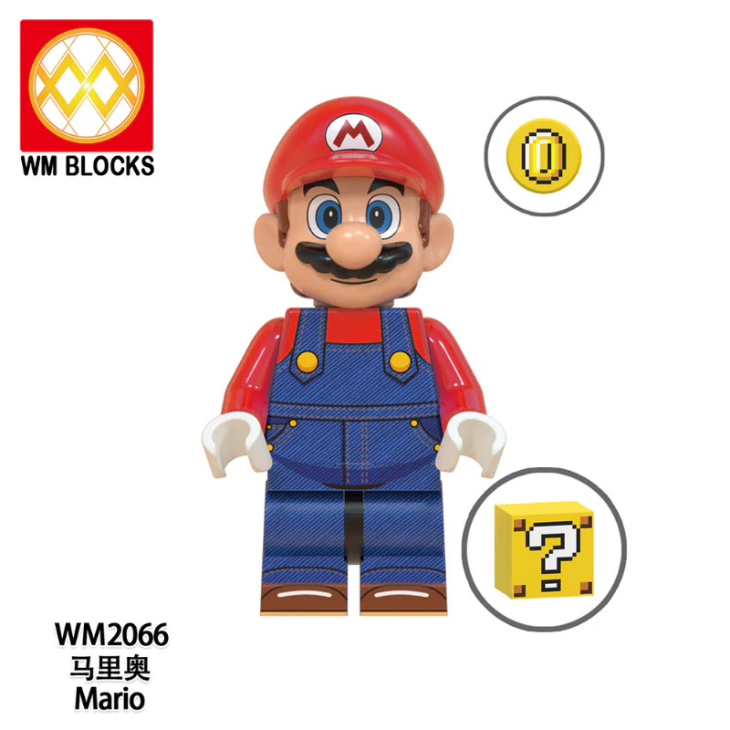 WM6103 Plumber Mario Luigi Minifigures - Image 3