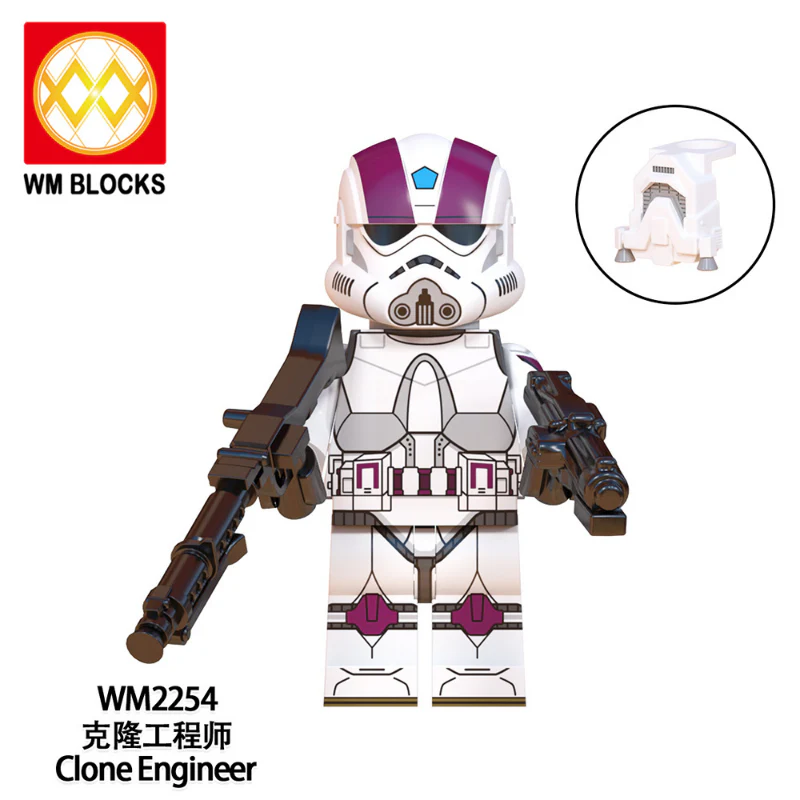WM6127  movie series Clone Engineer Airborne Trooper Minifigures - Image 3