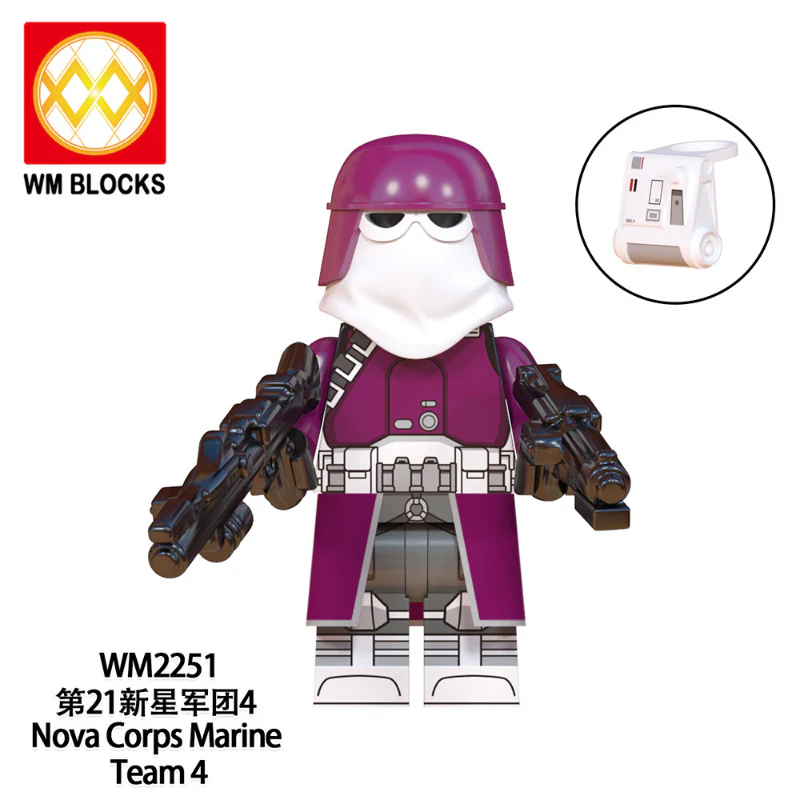 WM6127  movie series Clone Engineer Airborne Trooper Minifigures - Image 6