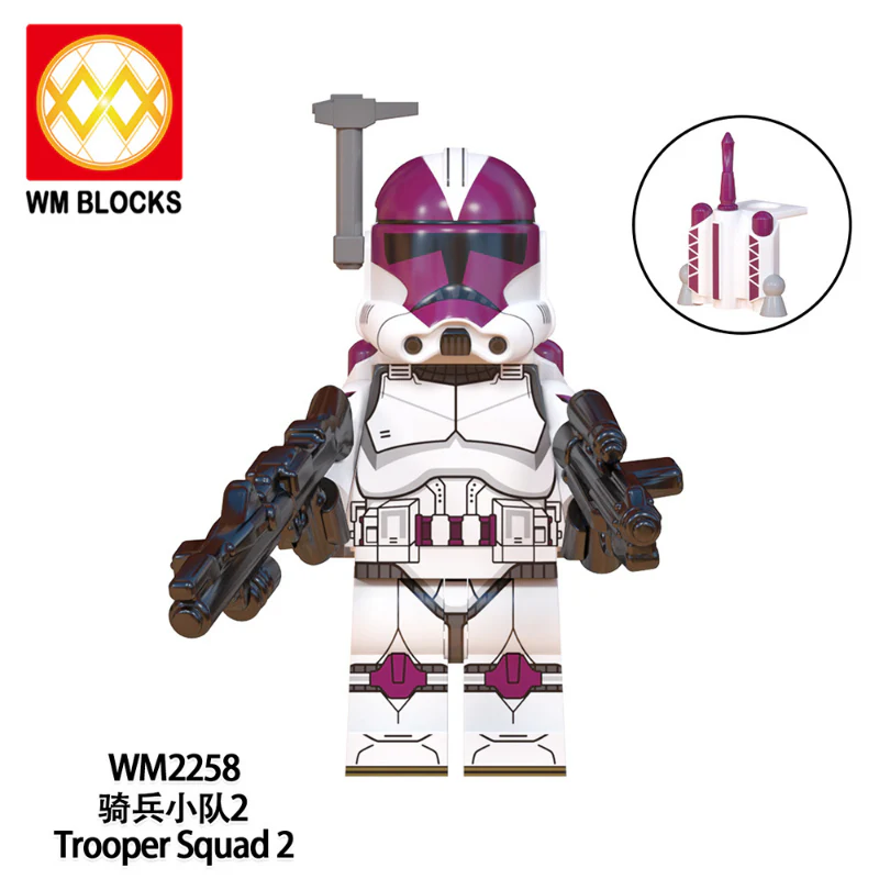 WM6127  movie series Clone Engineer Airborne Trooper Minifigures - Image 9