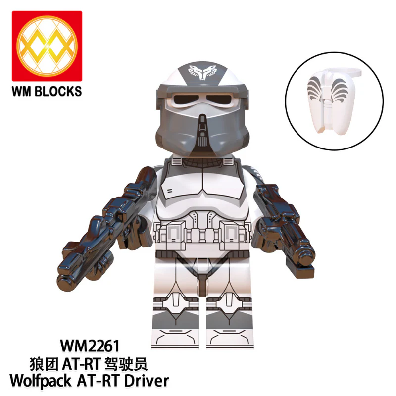 WM6128 TV Movie Series Clone Trooper Wolf Pack Minifigures - Image 4