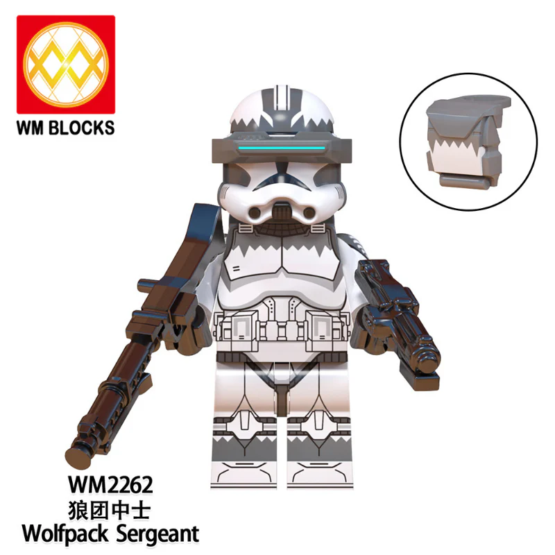 WM6128 TV Movie Series Clone Trooper Wolf Pack Minifigures - Image 5