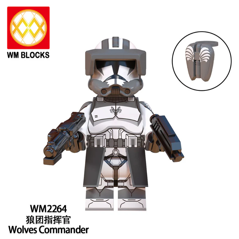 WM6128 TV Movie Series Clone Trooper Wolf Pack Minifigures - Image 7