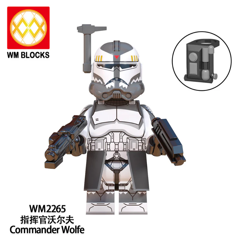 WM6128 TV Movie Series Clone Trooper Wolf Pack Minifigures - Image 8