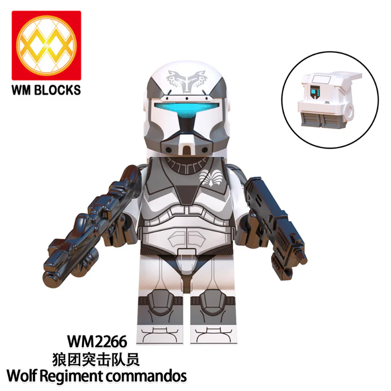 WM6128 TV Movie Series Clone Trooper Wolf Pack Minifigures - Image 9