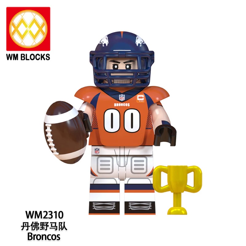 WM6133 Rugby series Philadelphia Eagles Dallas Cowboys Minifigures - Image 9