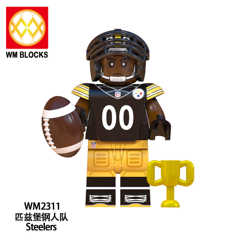 WM6134 Rugby Series New York Giants Los Angeles Rams Minifigures - Image 2