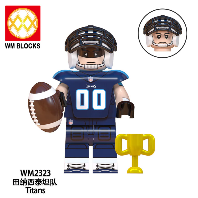 WM6135 Football Series Chicago Bears Seattle Seahawks Minifigures - Image 6